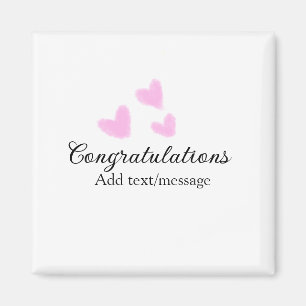 Herzlichen Glückwunsch zum Abschluss mit Wasserfar Magnet