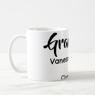 Herzlichen Glückwunsch zum Abschluss name datum ja Kaffeetasse
