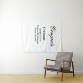 Herzlichen Glückwunsch zum Abschluss name Universi Wandteppich (Beispiel (Horizontal))