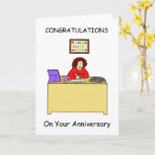 Herzlichen Glückwunsch zum Arbeitsjubiläum für Fra Karte (Gelbe Blume)