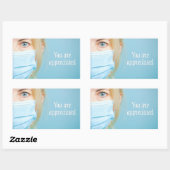 Herzlichen Glückwunsch zum Arzt Rechteckiger Aufkleber (Blatt)