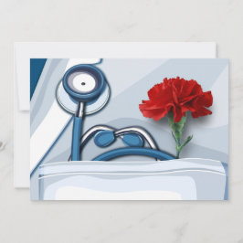 Herzlichen Glückwunsch zum Arztbesuch. Flachkarten Karte