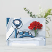 Herzlichen Glückwunsch zum Arztbesuch. Flachkarten Karte (Stehend Vorderseite)