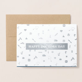 Herzlichen Glückwunsch zum Arztbesuch. Red Carnati Folienkarte