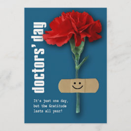 Herzlichen Glückwunsch zum Arztbesuch. Red Carnati Karte