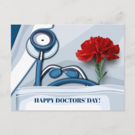 Herzlichen Glückwunsch zum Arztbesuch. Red Carnati Postkarte