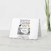 Herzlichen Glückwunsch zum Aufstieg des Abschlusse Karte (Rückseite)