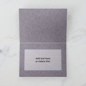 Herzlichen Glückwunsch zum Ausgehen der Parade, Un Karte (Innenseite)