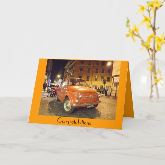 Herzlichen Glückwunsch zum Bestehen Ihres Tests Fi Karte (Gelbe Blume)