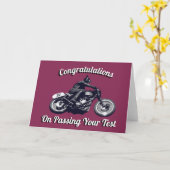 Herzlichen Glückwunsch zum Bestehen Ihres Tests Karte (Gelbe Blume)