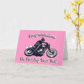 Herzlichen Glückwunsch zum Bestehen Ihres Tests Karte (Gelbe Blume)