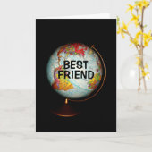 Herzlichen Glückwunsch zum besten Freund der Welt! Karte (Gelbe Blume)