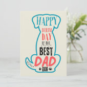 Herzlichen Glückwunsch zum besten Hund-Vater Einladung (Stehend Vorderseite)