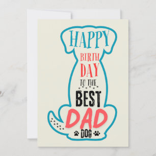 Herzlichen Glückwunsch zum besten Hund-Vater Einladung