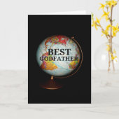 Herzlichen Glückwunsch zum besten Paten der Welt! Karte (Gelbe Blume)