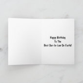 Herzlichen Glückwunsch zum besten Schwiegersohn de Karte (Innenseite)