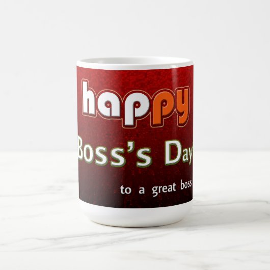 Herzlichen Glückwunsch zum Boss! Kaffeetasse (Mittel)
