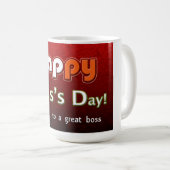 Herzlichen Glückwunsch zum Boss! Kaffeetasse (VorderseiteRechts)