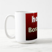 Herzlichen Glückwunsch zum Boss! Kaffeetasse (Links)