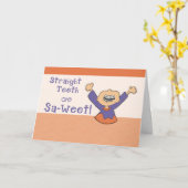 Herzlichen Glückwunsch zum Braces On! Karte (Gelbe Blume)