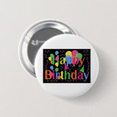 Herzlichen Glückwunsch zum 🎂 Button (Vorne & Hinten)