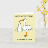 Herzlichen Glückwunsch zum Cousin Karte (Gelbe Blume)