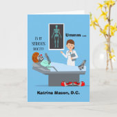 Herzlichen Glückwunsch zum Doktor der Chiropraktik Karte (Gelbe Blume)