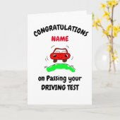 Herzlichen Glückwunsch zum Driving Test Karte (Gelbe Blume)