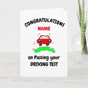 Herzlichen Glückwunsch zum Driving Test Karte