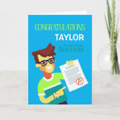 Herzlichen Glückwunsch zum Erfolg seiner Prüfung - Karte (Vorderseite)