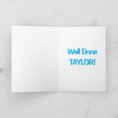 Herzlichen Glückwunsch zum Erfolg seiner Prüfung - Karte (Innenseite)