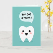 Herzlichen Glückwunsch zum ersten Mal Karte (Gelbe Blume)