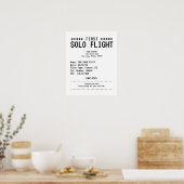 Herzlichen Glückwunsch zum ersten Soloflug Poster (Küche)