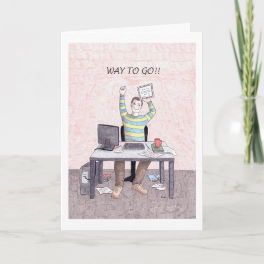 Herzlichen Glückwunsch zum Erwerb Ihres Bachelors- Karte (Vorderseite)