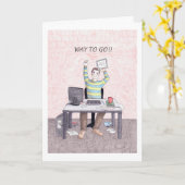 Herzlichen Glückwunsch zum Erwerb Ihres Bachelors- Karte (Gelbe Blume)