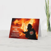 Herzlichen Glückwunsch zum Feuerwehrschiff Karte (Vorderseite)