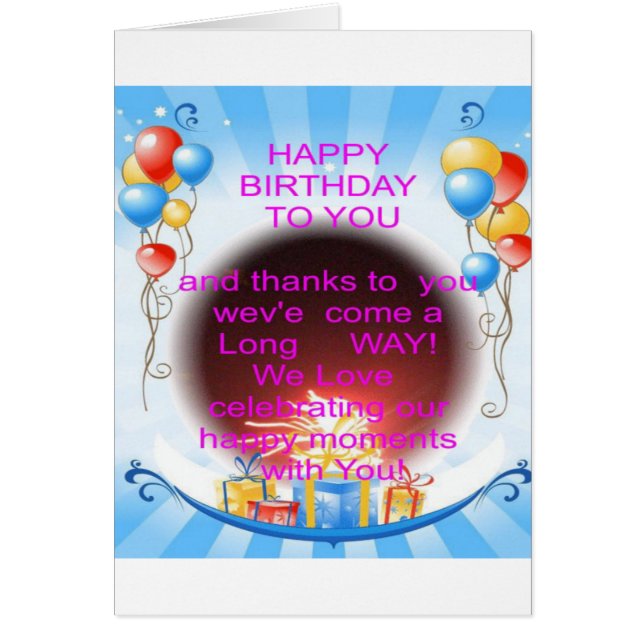 Herzlichen Glückwunsch zum Geburtstag (Vorne)