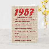 Herzlichen Glückwunsch zum Geburtstag 1957 Jahr de Karte (Gelbe Blume)