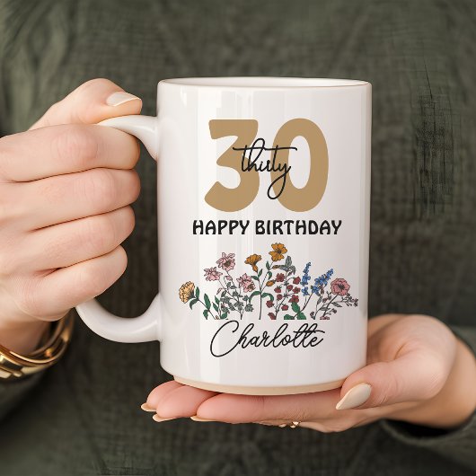 Herzlichen Glückwunsch zum Geburtstag 30 Tasse, In Kaffeetasse