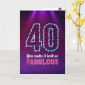 Herzlichen Glückwunsch zum Geburtstag 40, Sie lass Karte (Gelbe Blume)