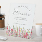 Herzlichen Glückwunsch zum Geburtstag 50. August G Sockelschild (In Situ)