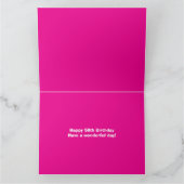 Herzlichen Glückwunsch zum Geburtstag 50 rosa Ster Karte (Innenseite)