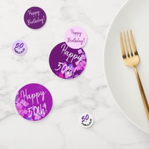 Herzlichen Glückwunsch zum Geburtstag "50 und Fabu Konfetti