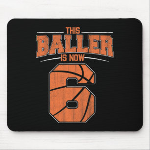 Herzlichen Glückwunsch zum Geburtstag 6. 6. Jahr A Mousepad