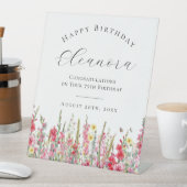 Herzlichen Glückwunsch zum Geburtstag 75. August G Sockelschild (In Situ)