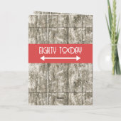 Herzlichen Glückwunsch zum Geburtstag 80 heute Nam Karte (Rückseite)