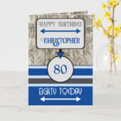 Herzlichen Glückwunsch zum Geburtstag 80 heute Nam Karte (Gelbe Blume)