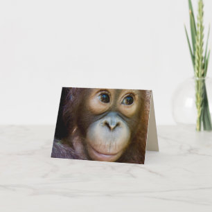 Herzlichen Glückwunsch zum Geburtstag, Affe! Karte