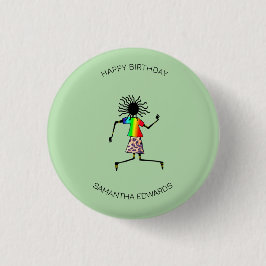 Herzlichen Glückwunsch zum Geburtstag, African Art Button