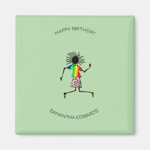 Herzlichen Glückwunsch zum Geburtstag, African Art Magnet